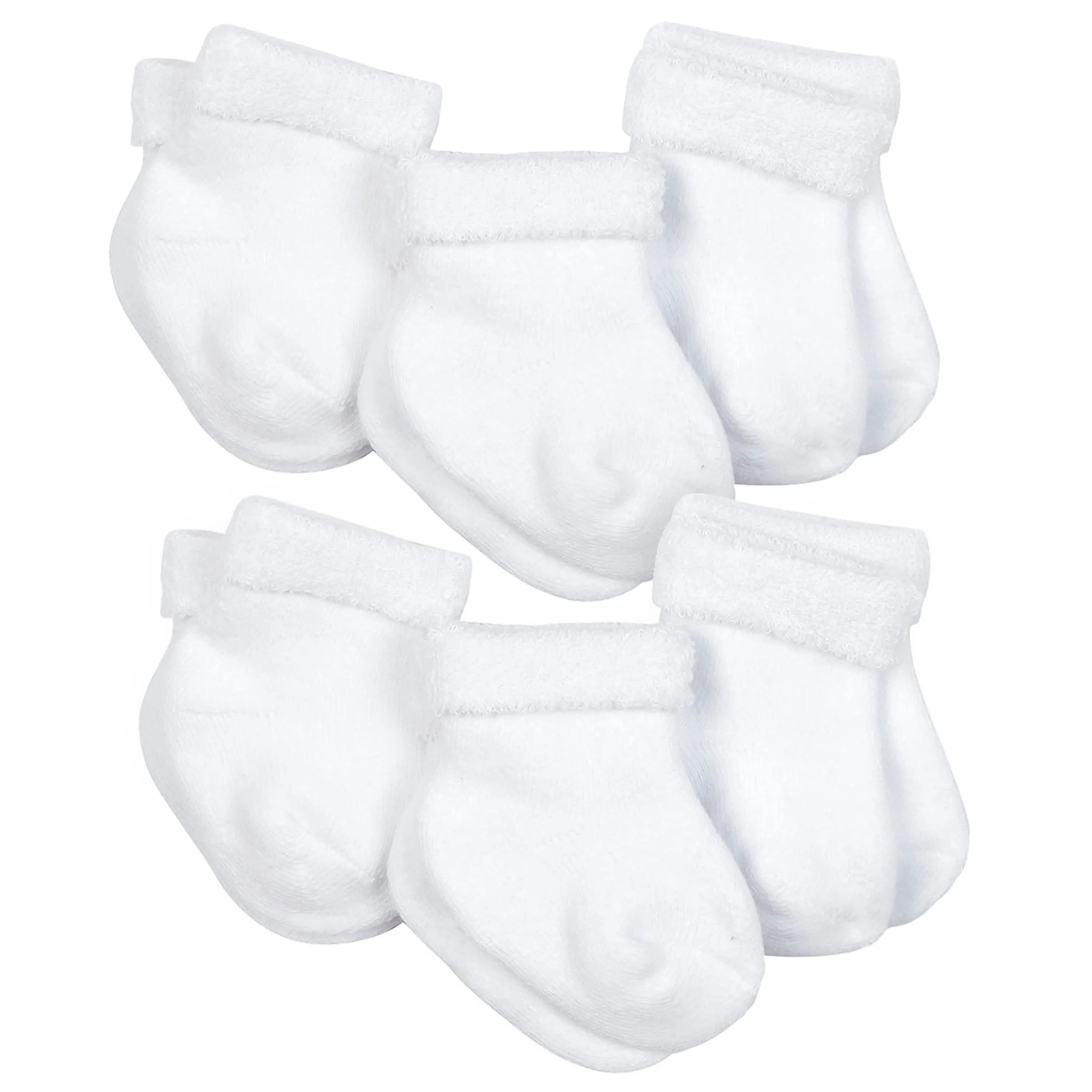 10-Pack Baby Boys Lion & White Wiggle Proof® Socks