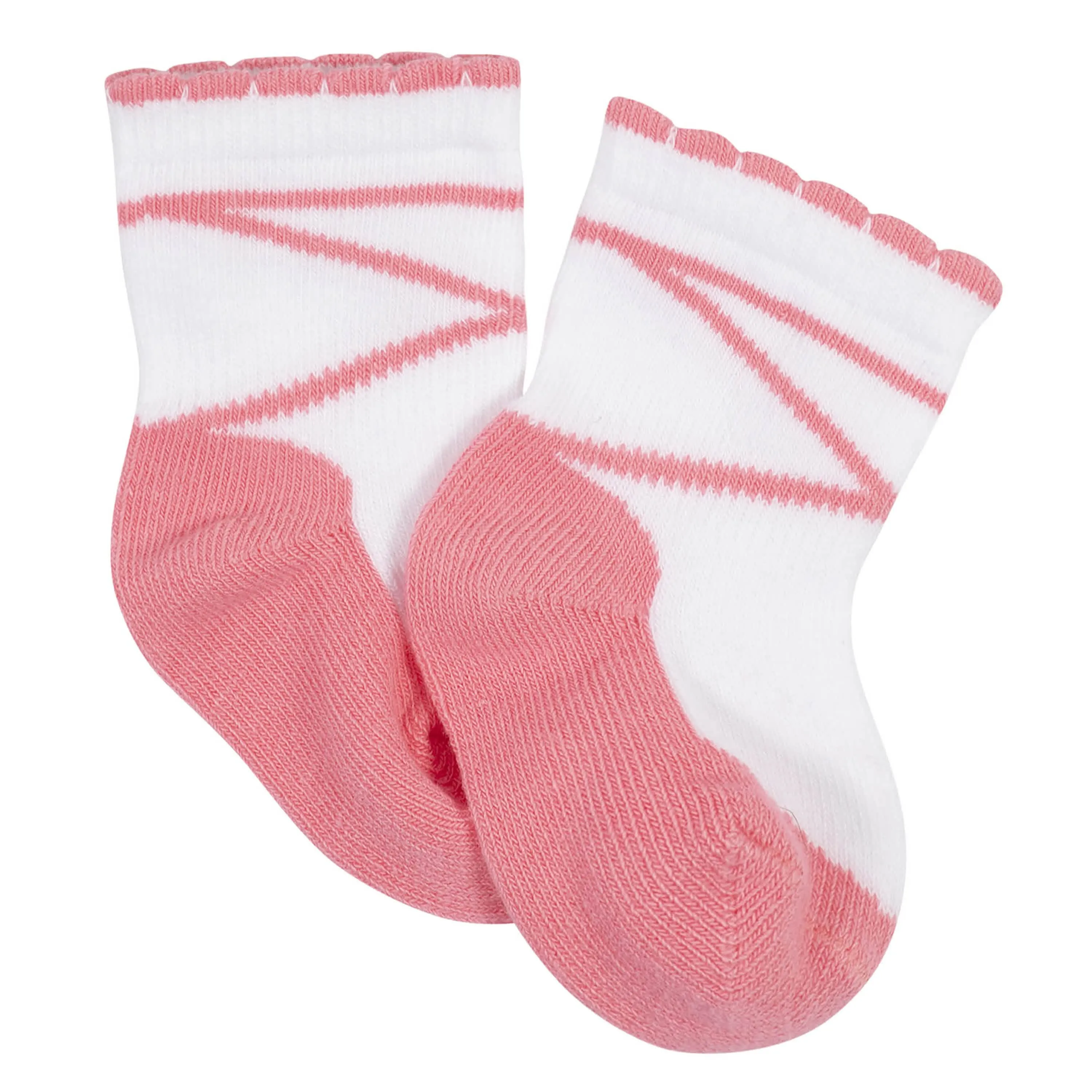 10-Pack Baby Girls Love You & White Wiggle Proof® Socks