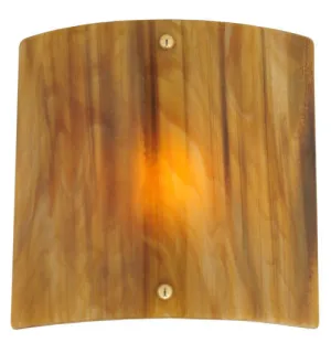 11"W Metro Fusion Marble Panel Fused Glass Wall Sconce