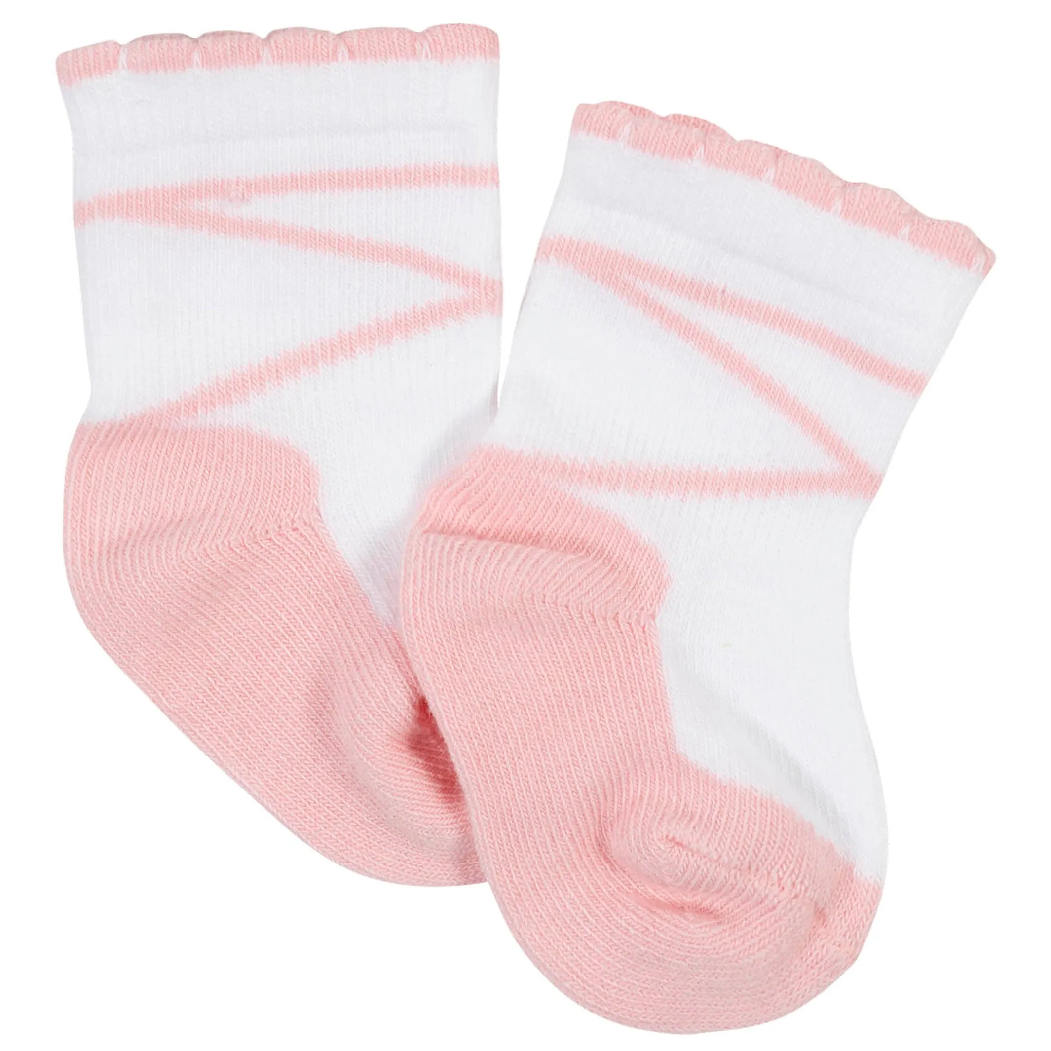 12-Pack Baby Girls Love, Floral, & Fairy Tale Wiggle-Proof™ Socks