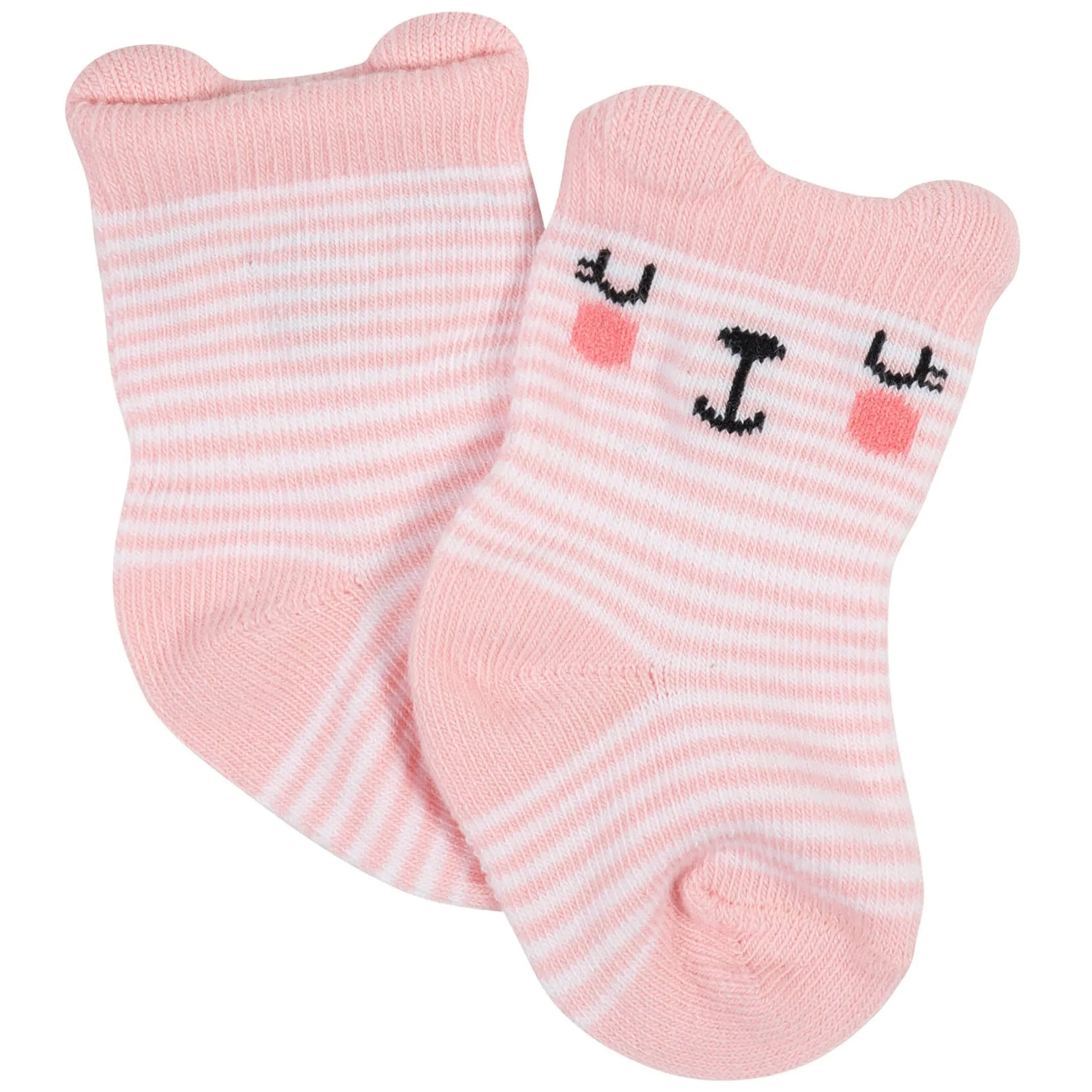 12-Pack Baby Girls Love, Floral, & Fairy Tale Wiggle-Proof™ Socks