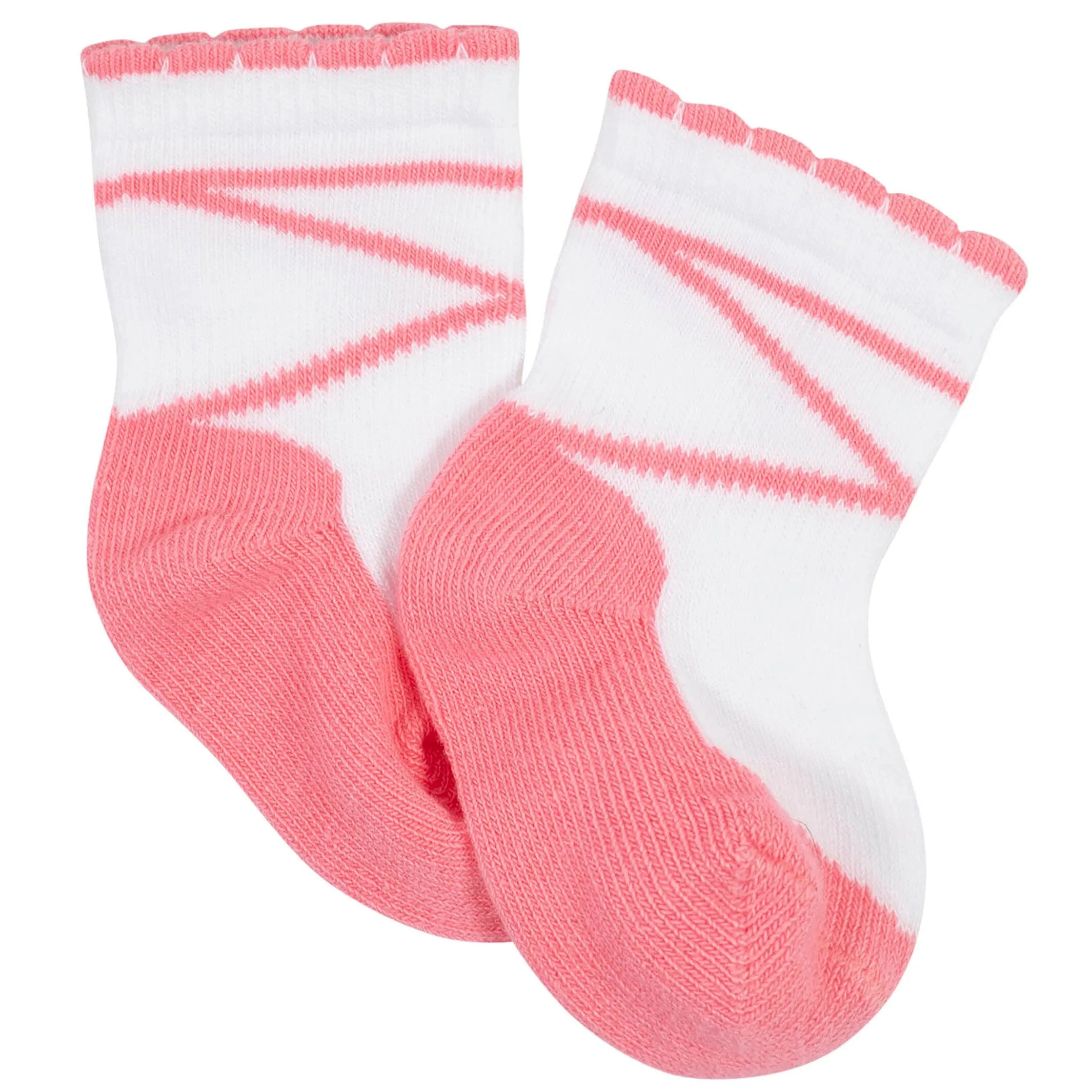 12-Pack Baby Girls Love, Floral, & Fairy Tale Wiggle-Proof™ Socks