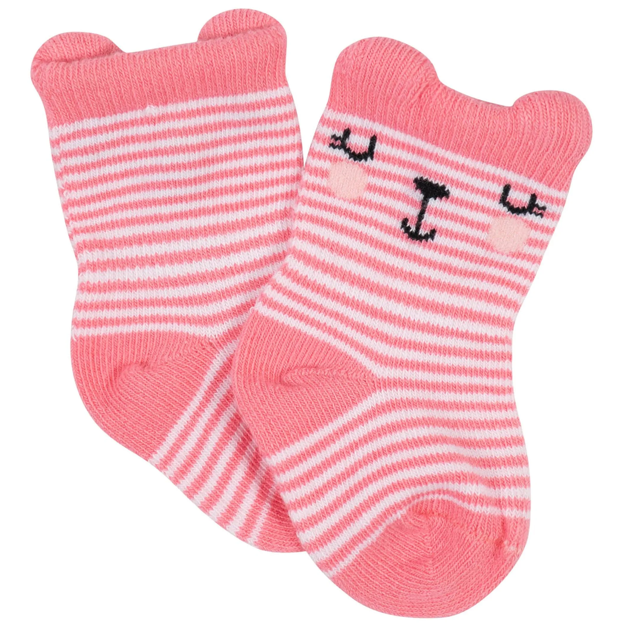 12-Pack Baby Girls Love, Floral, & Fairy Tale Wiggle-Proof™ Socks