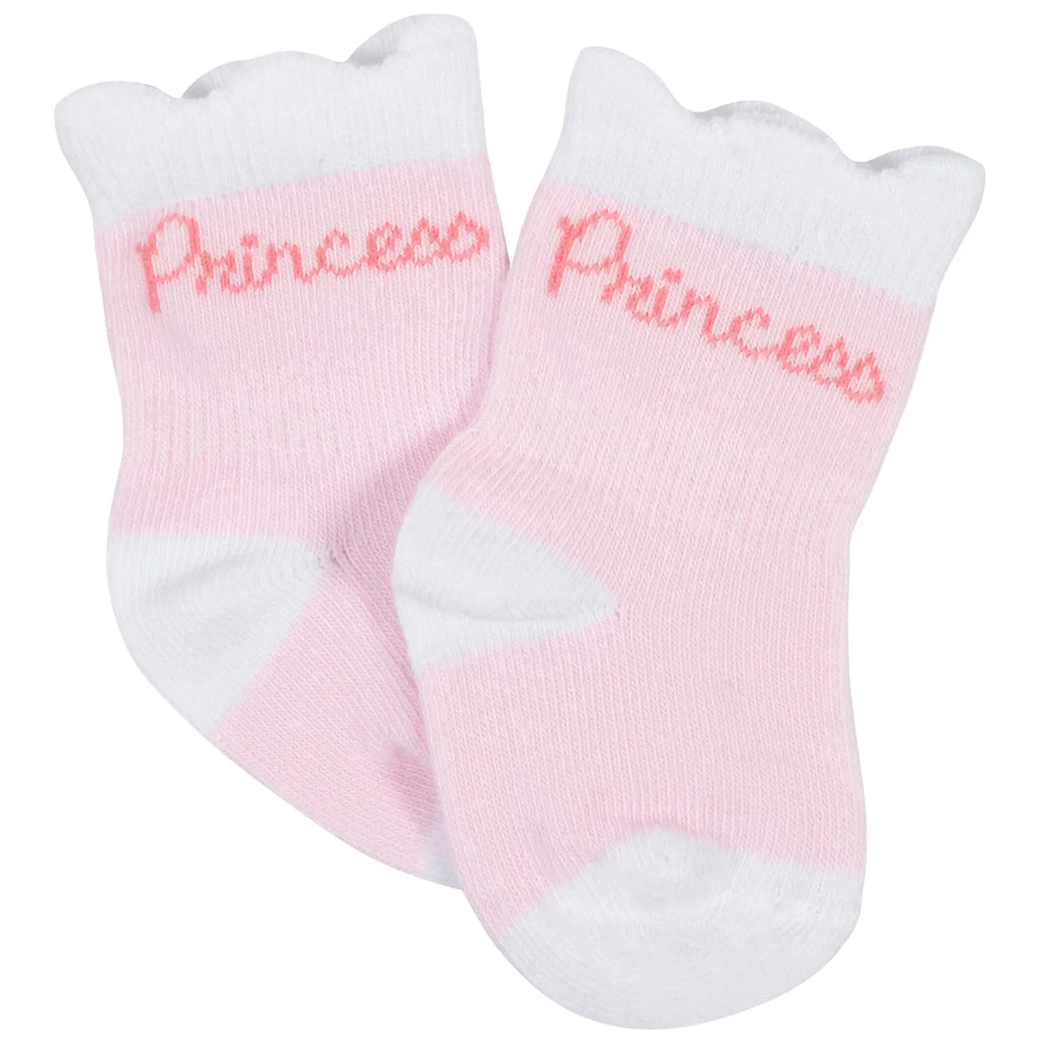 12-Pack Baby Girls Love, Floral, & Fairy Tale Wiggle-Proof™ Socks