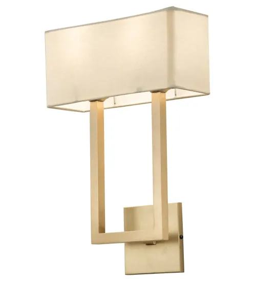 12"W Quadrato Langedon Modern Wall Sconce