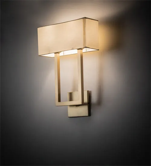 12"W Quadrato Langedon Modern Wall Sconce