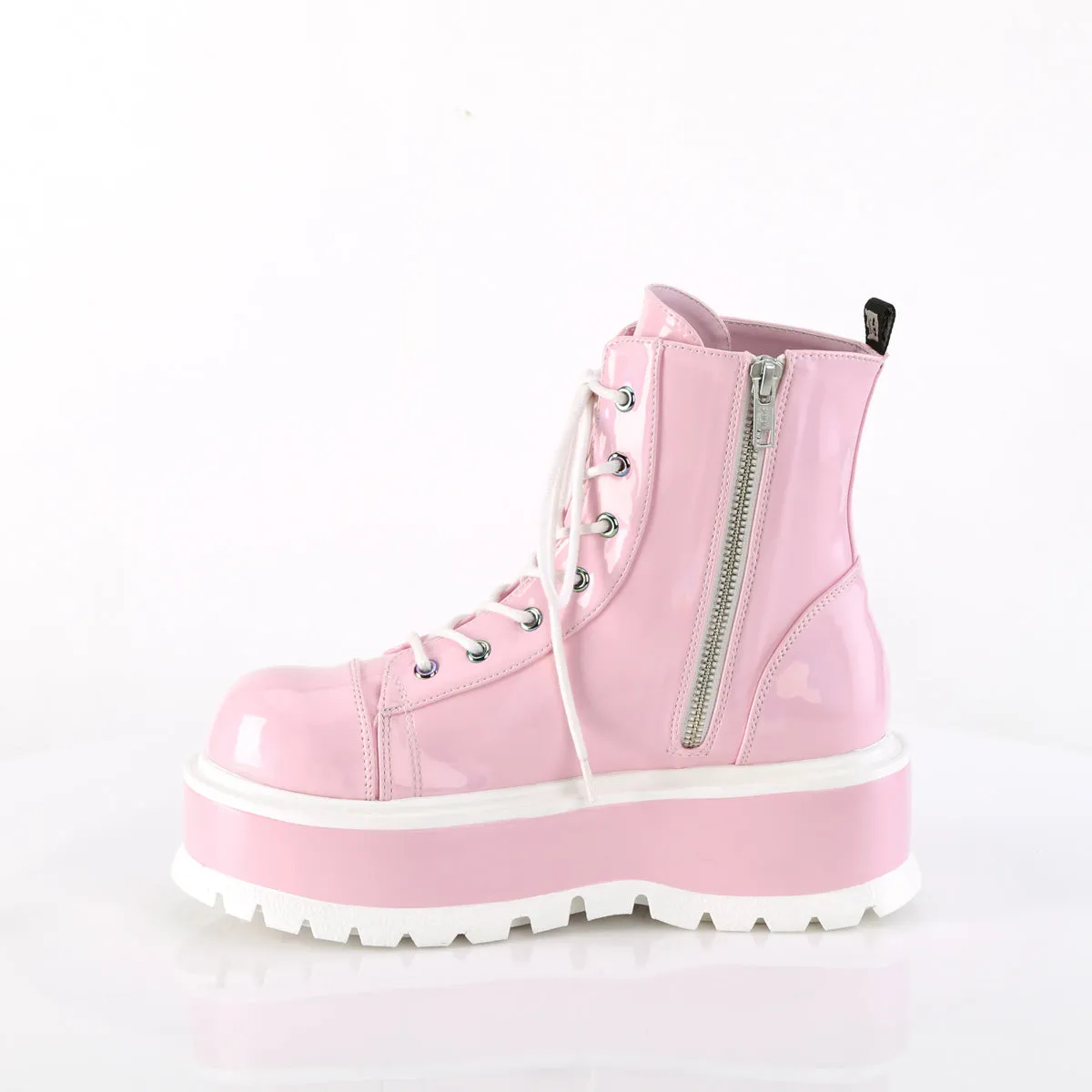 2 Inch Platform SLACKER-55 Baby Pink Holo