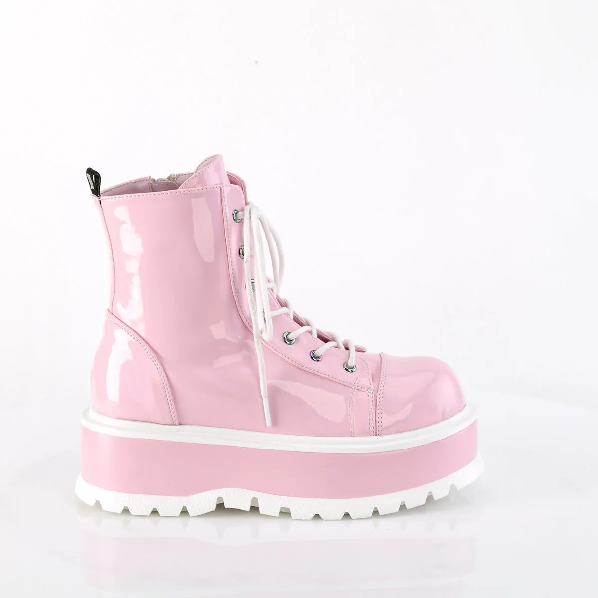 2 Inch Platform SLACKER-55 Baby Pink Holo