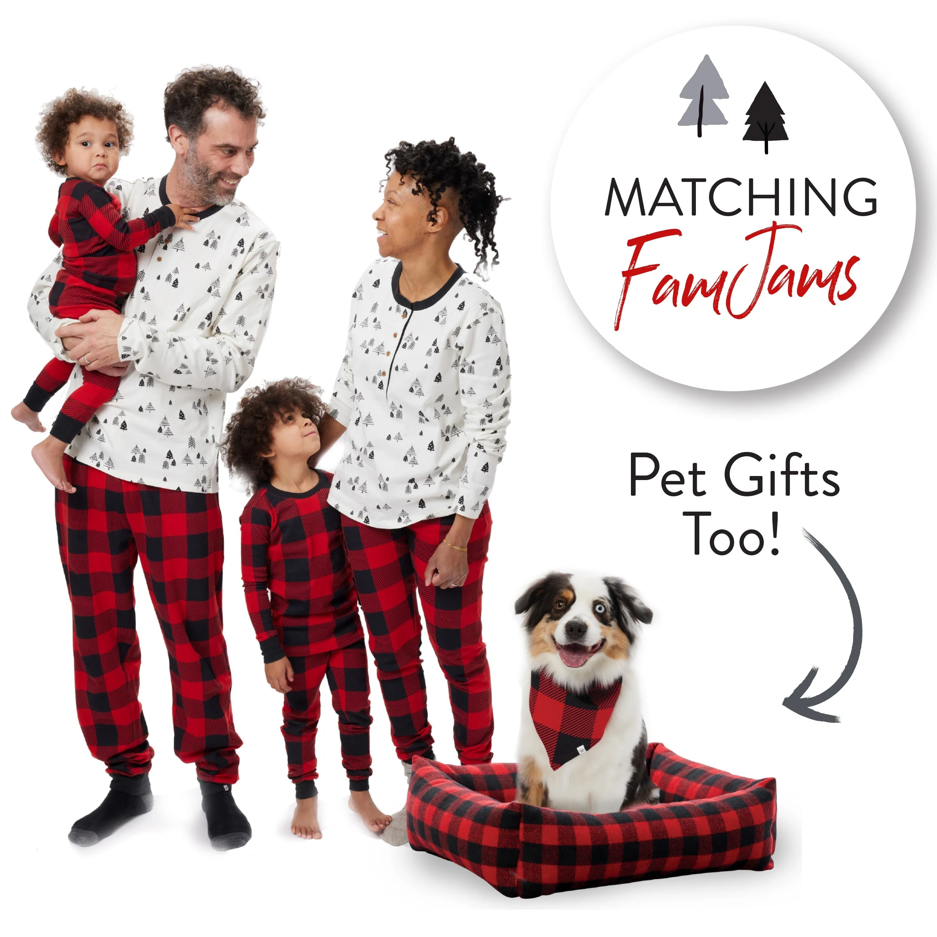 2-Pack Organic Cotton Holiday Snug-Fit Footed Pajamas