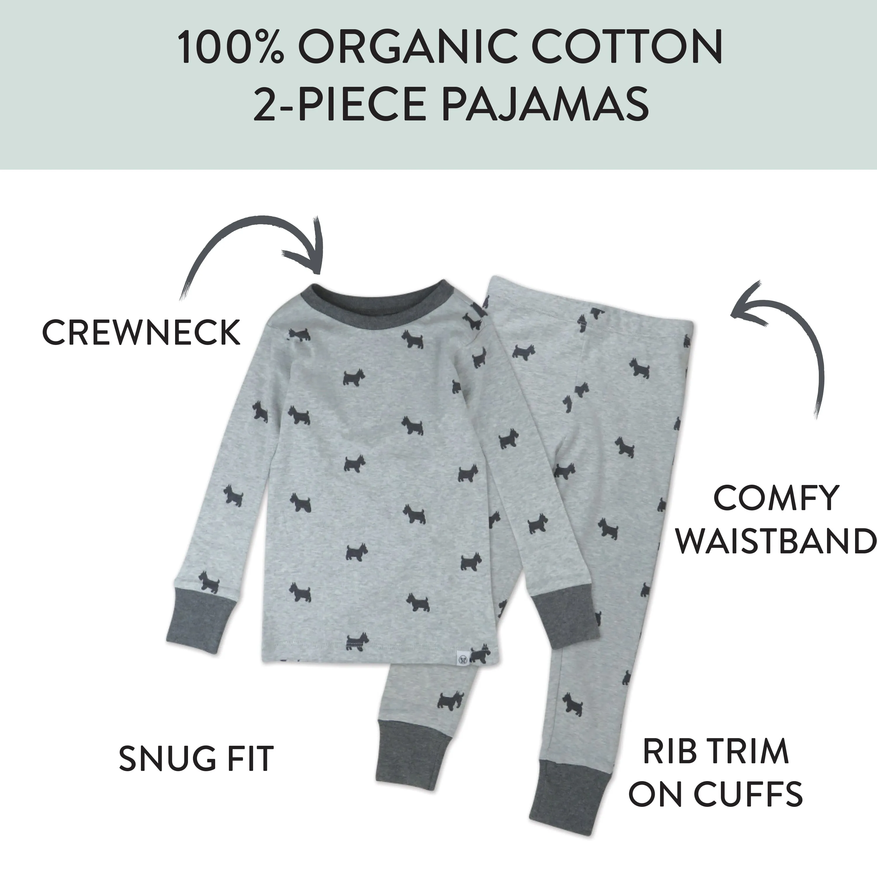 2-Piece Organic Cotton Pajamas