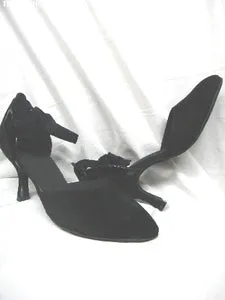 3" Veronica -- Closed Toe Ballroom Shoe -- Black Suede