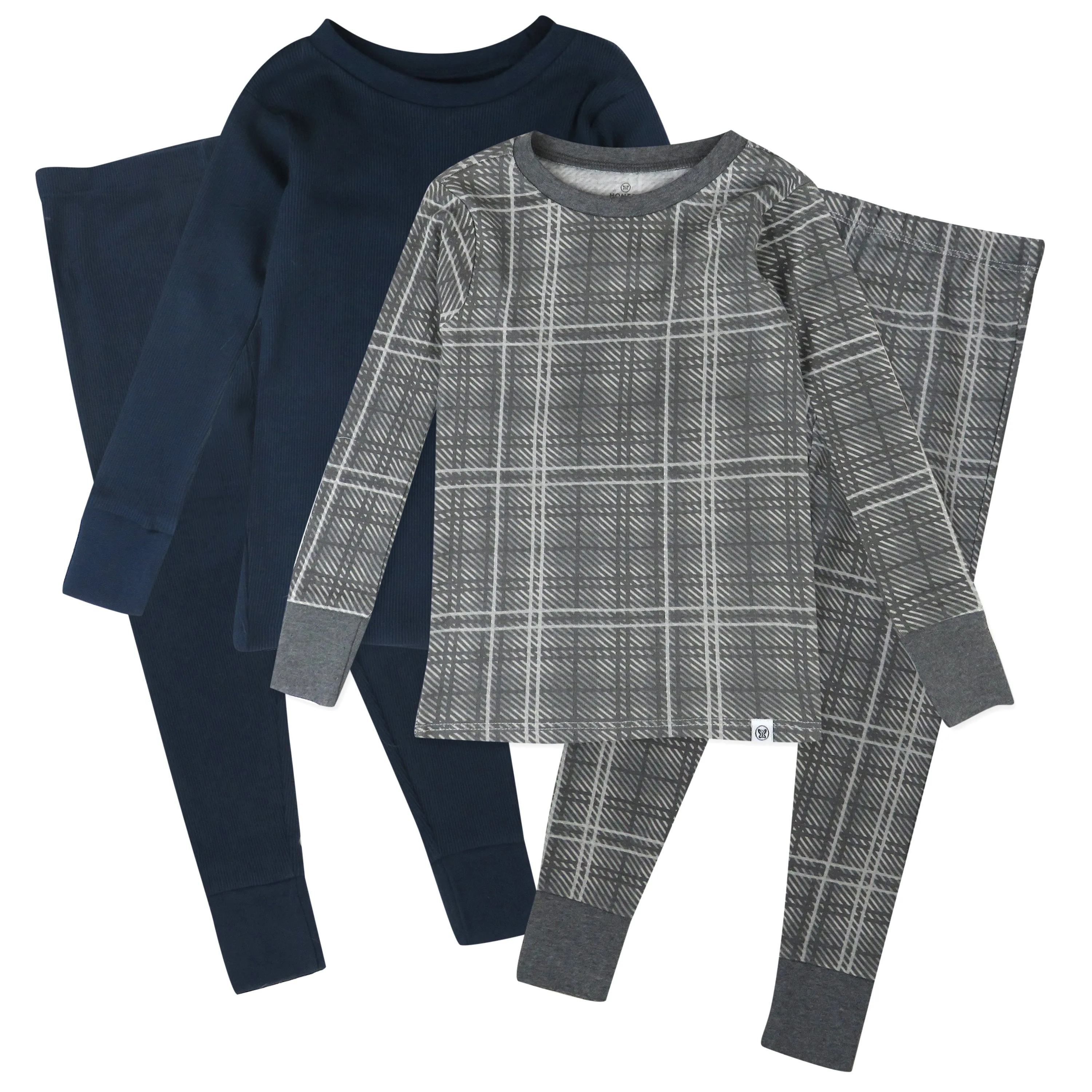 4-Piece Long Sleeve PJ Set