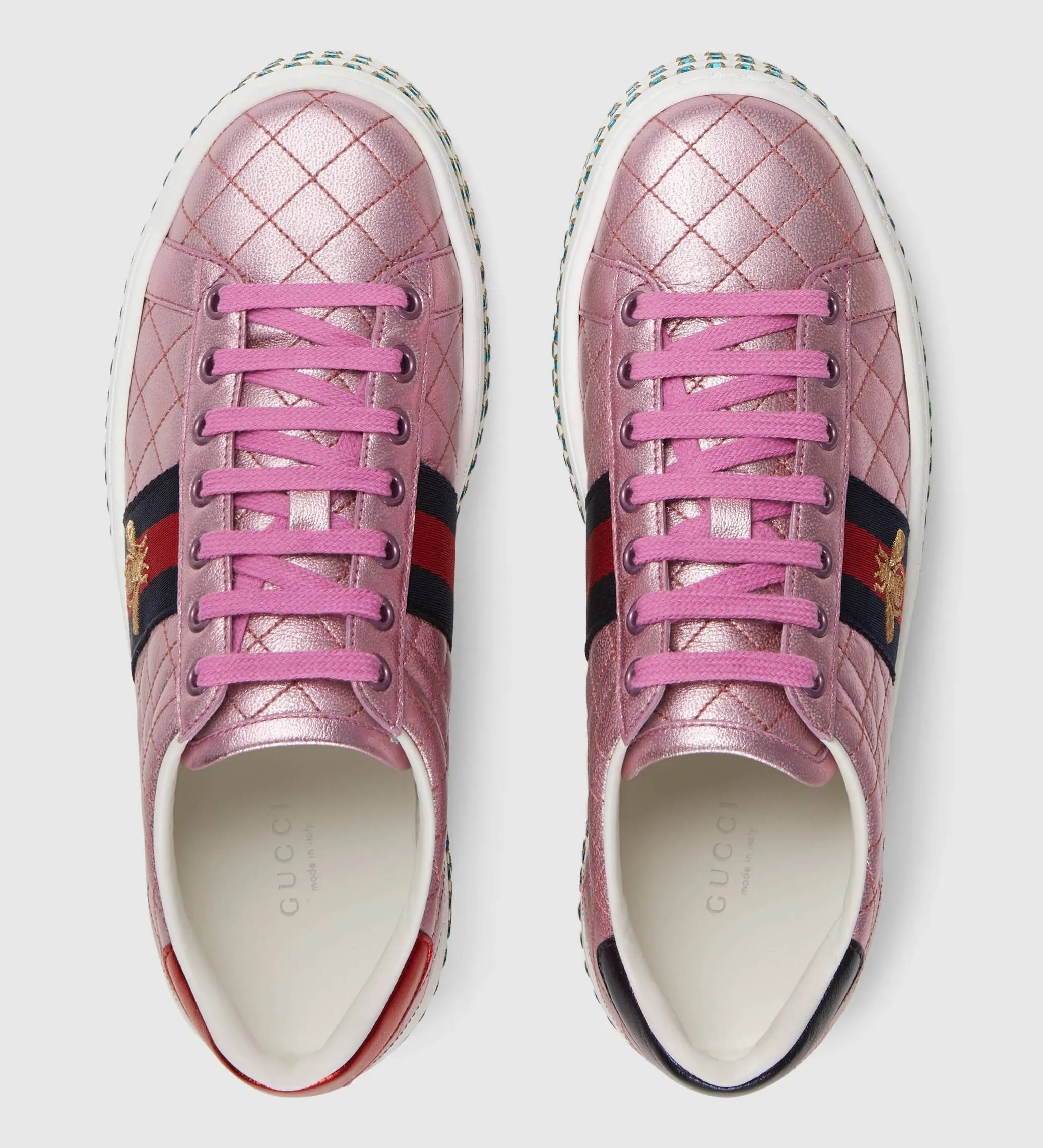 Ace Sneaker with Crystals, Silver or Pink