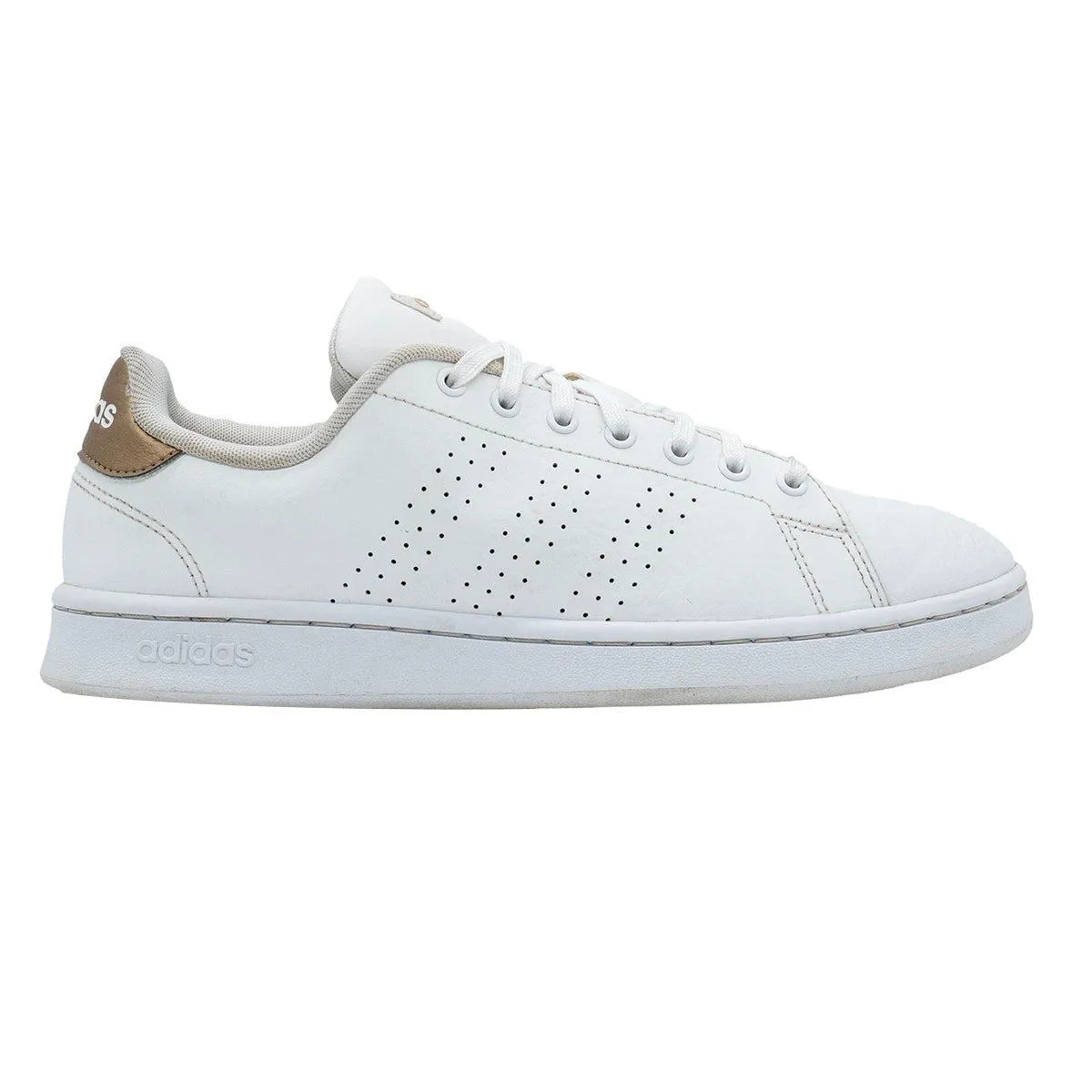 Adidas Advantage Low-Top Sneakers Leather White Colour For Men