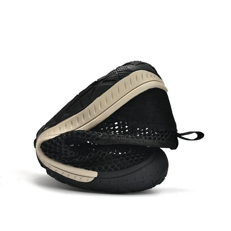 Adjustable Breathable Mesh Walking Shoes Lightweight Non-Slip