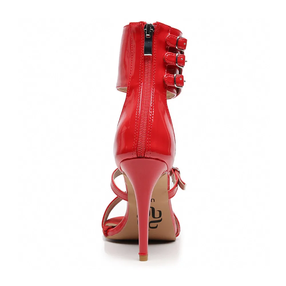 Amante - Red Vegan Patent - Street Sole