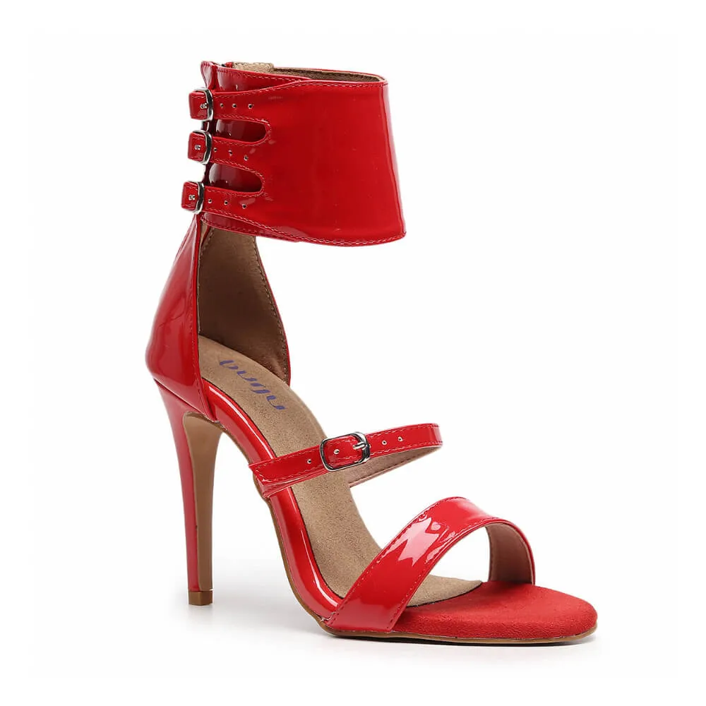 Amante - Red Vegan Patent - Street Sole