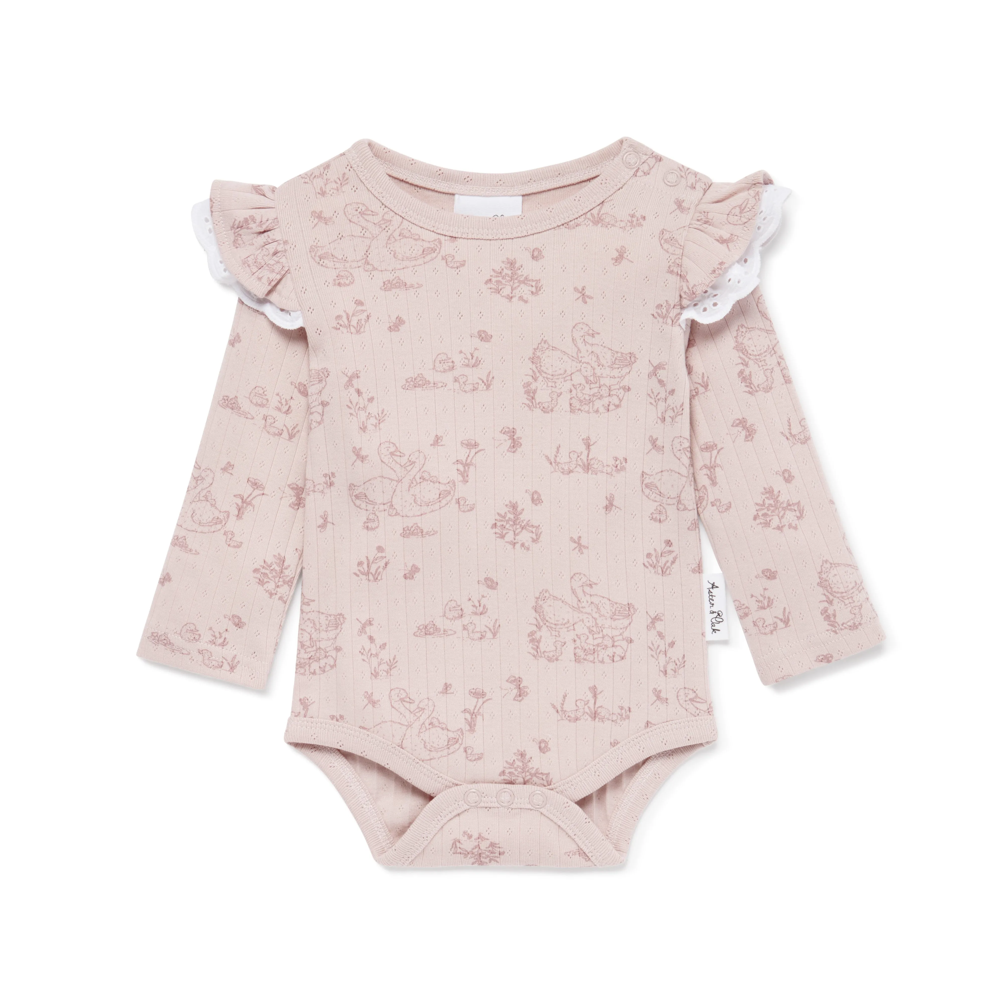 Aster and Oak Bodysuit Long Sleeve - Duck Family