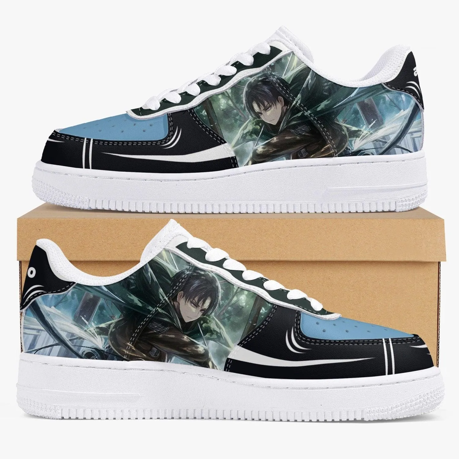 Attack On Titan Levi Ackerman AF1 Anime Shoes