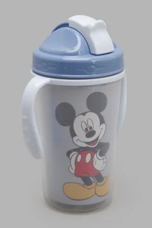 Baby Blue Mickey Mouse Spill Proof Cup 12  Months (360Ml)