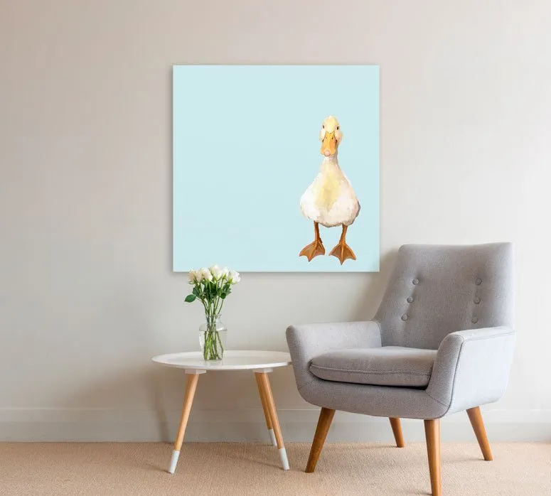 Baby Duck Canvas Wall Art