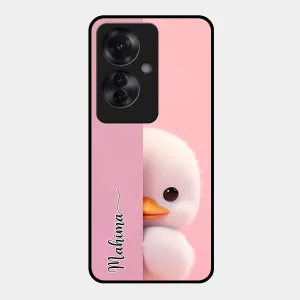 Baby Duck Glossy Metal Case Cover For Oppo