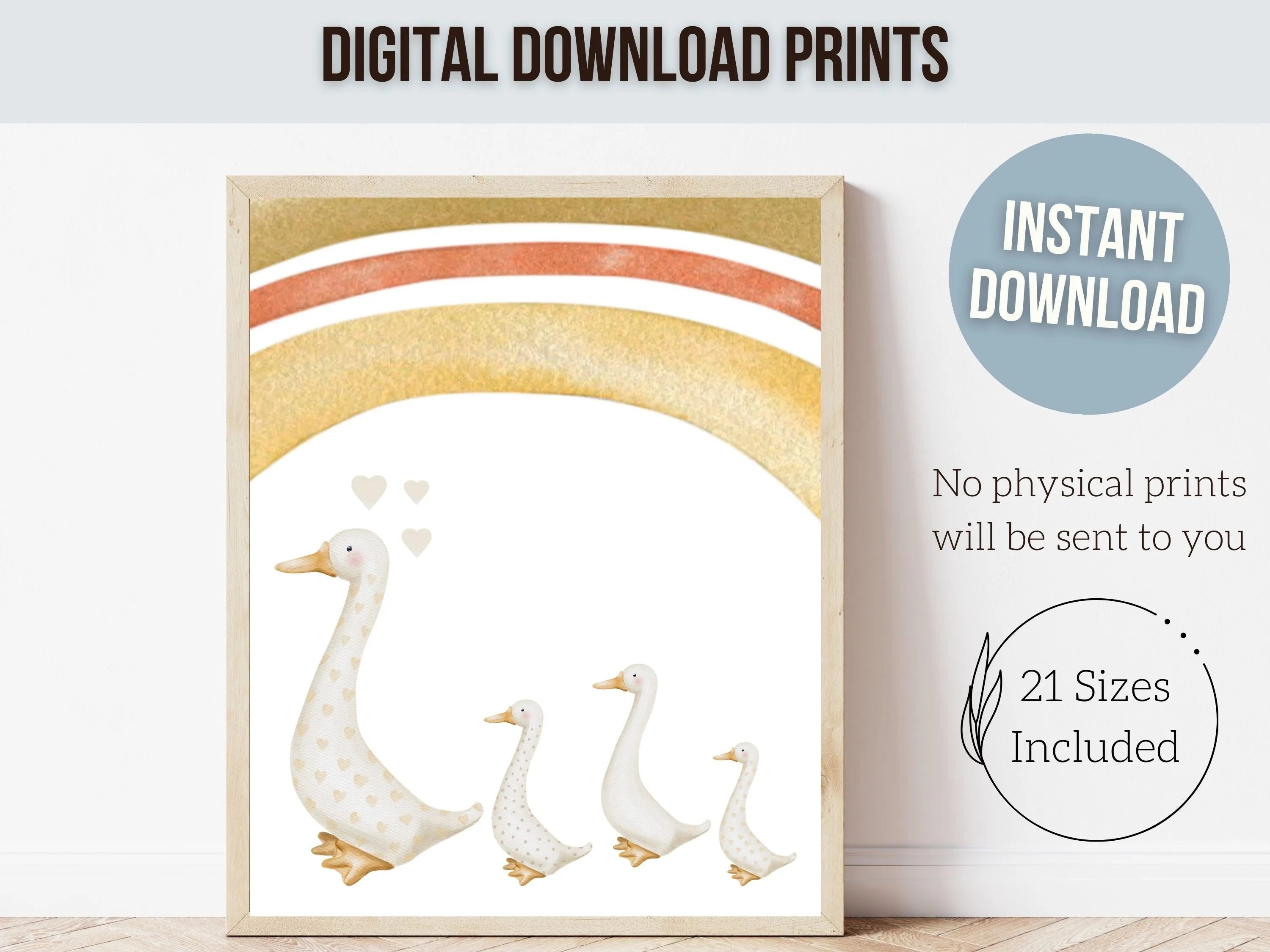 Baby Duck Nursery Prints