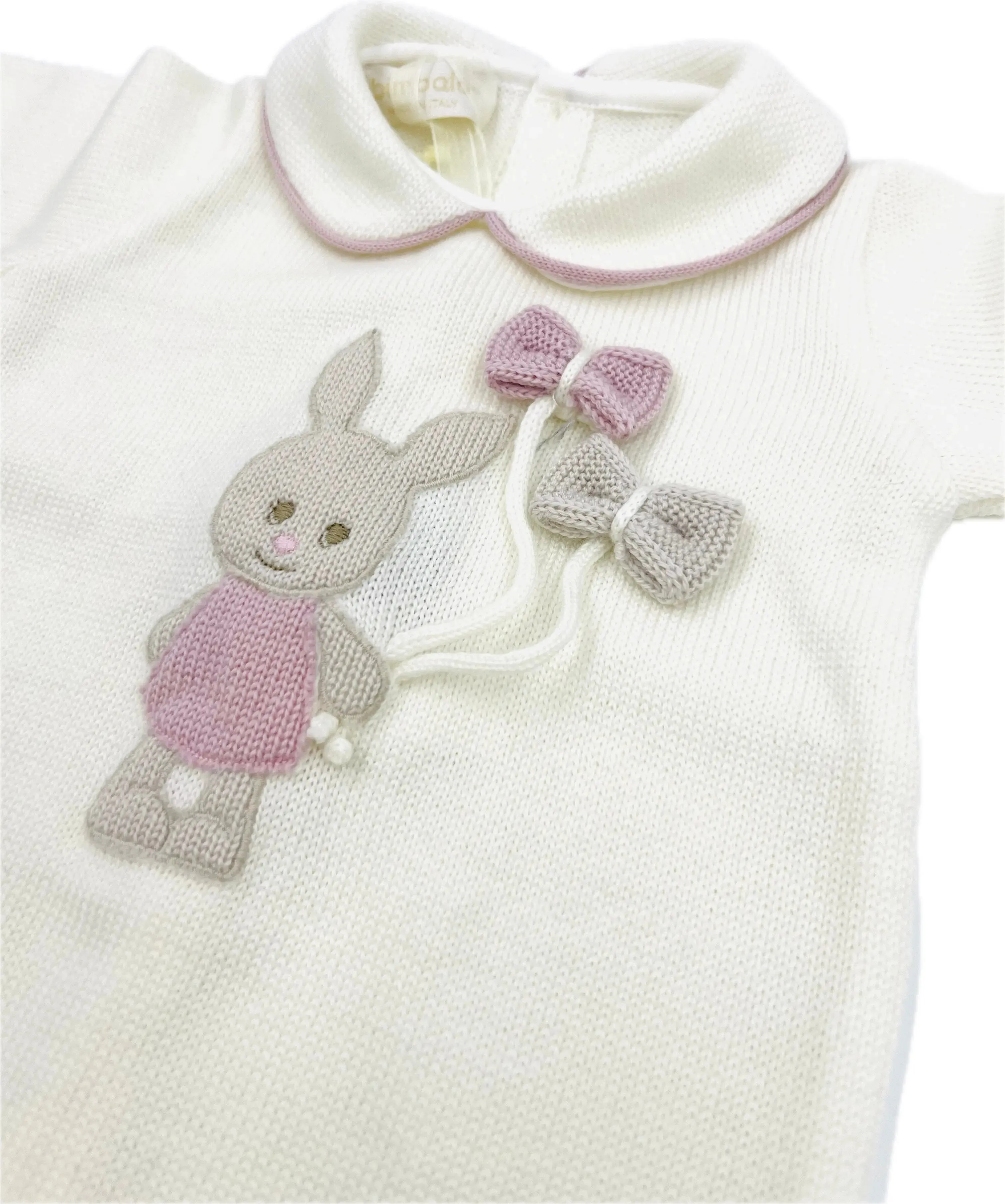 Baby Girls Knitted Layette Gift Set - Happy Bunny