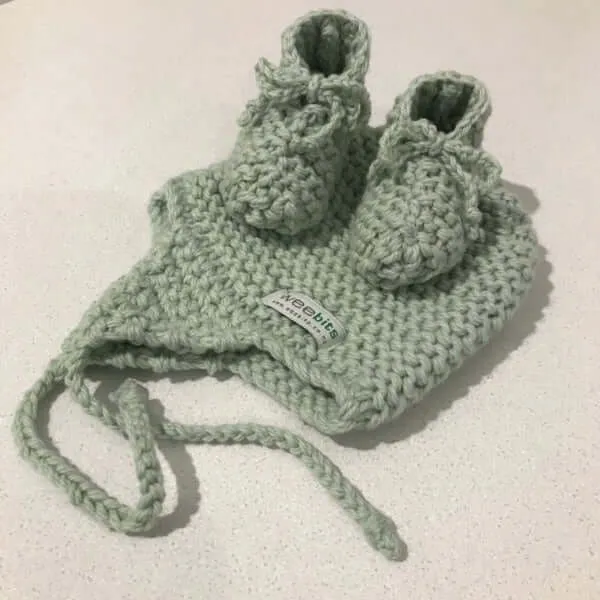 Baby Hat and Booties Set