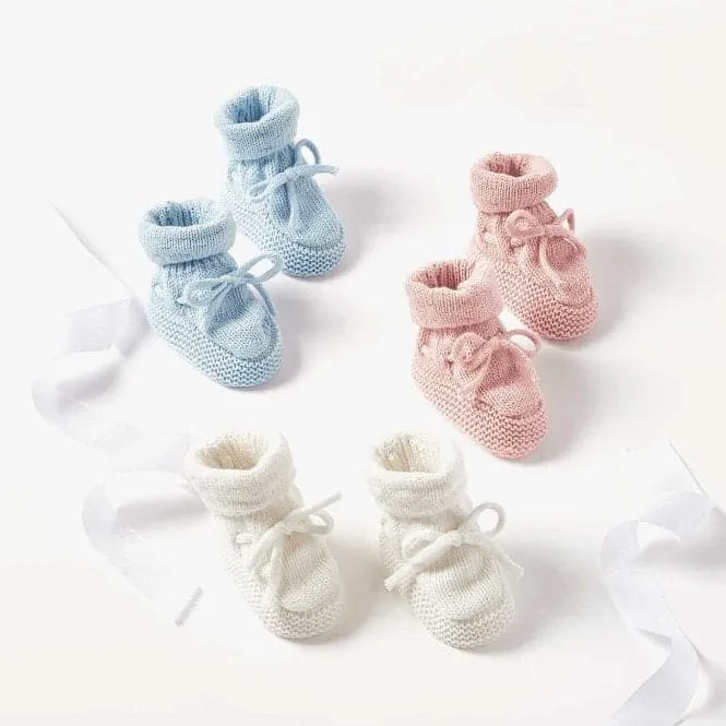 Baby Knitted Boots Pink BA0075