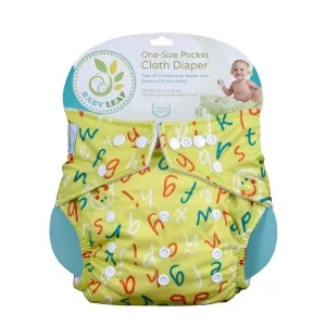 Baby Leaf Cute Doodle One-Size Cloth Diapers