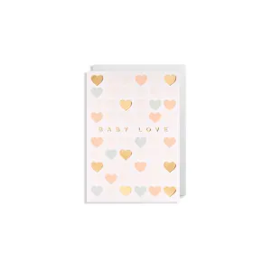 Baby Love Small Hearts Card