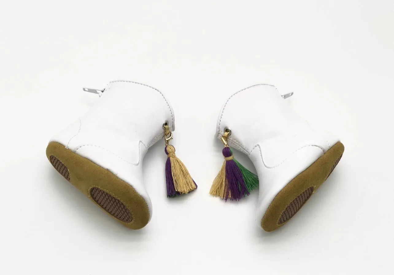 Baby Mardi Gras Booties