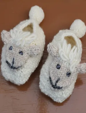 Baby Shepley Aran Booties Sliippers