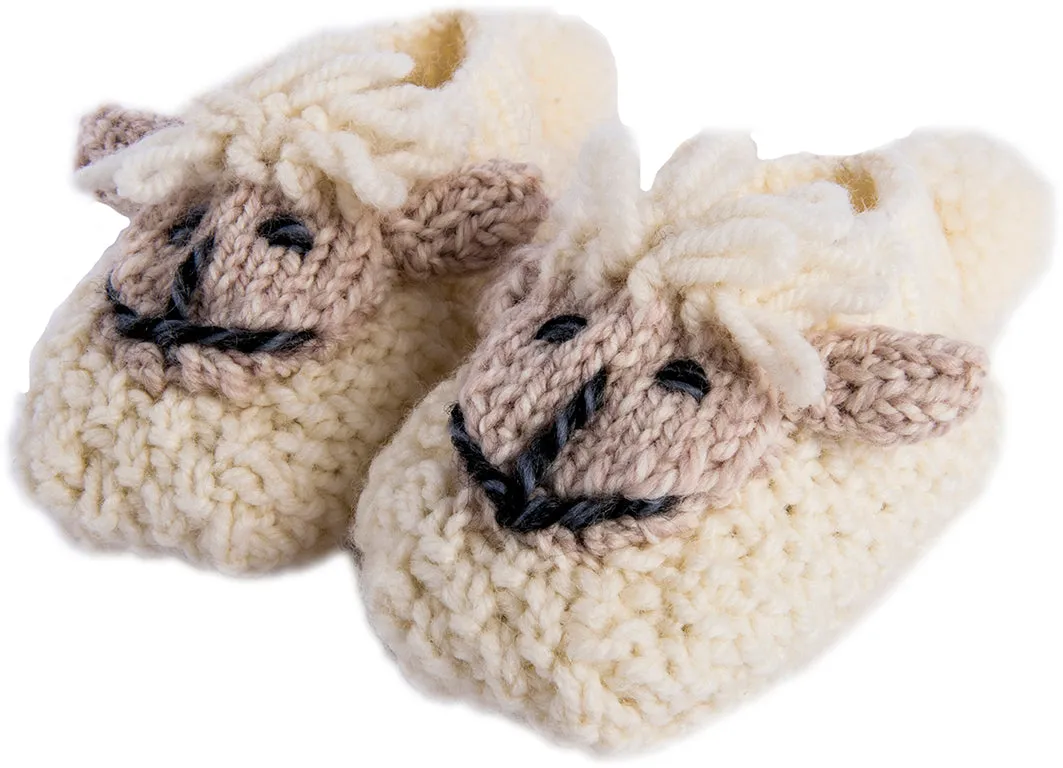 Baby Shepley Aran Booties Sliippers