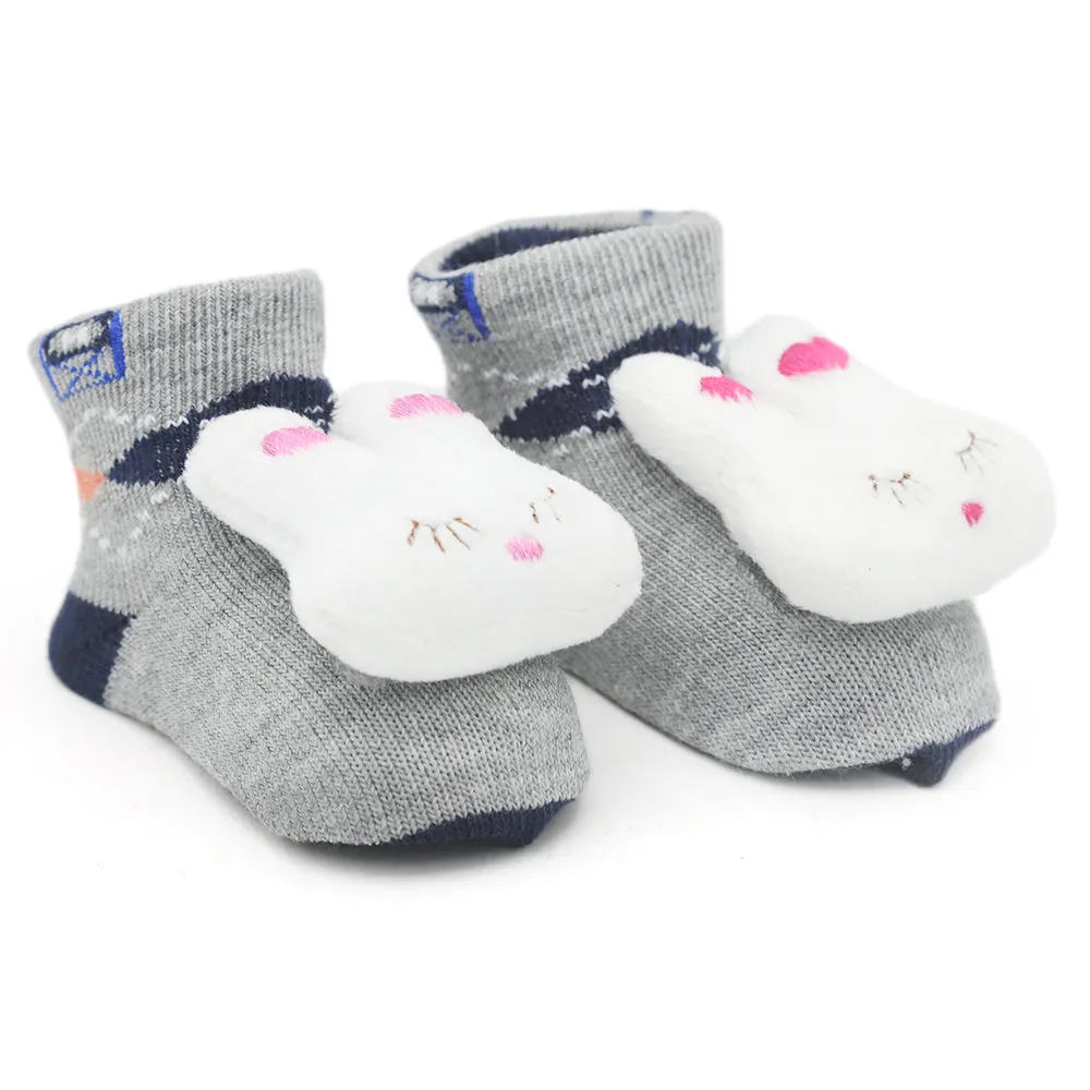 Baby Socks Booties - Grey