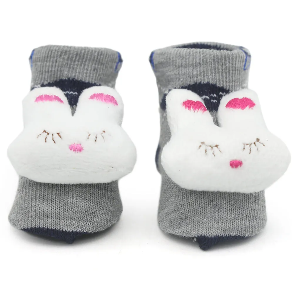 Baby Socks Booties - Grey