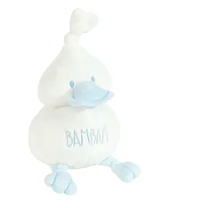 Bam Bam Cuddle Duck Rattle in Blue