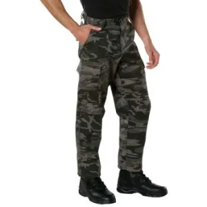 BDU Pants | Tactical Pants For Men | Black Camouflage