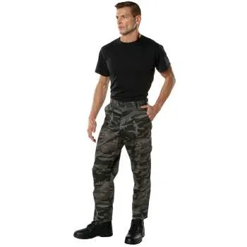 BDU Pants | Tactical Pants For Men | Black Camouflage