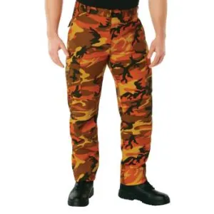 BDU Pants | Tactical Pants For Men | Savage Orange Camouflage