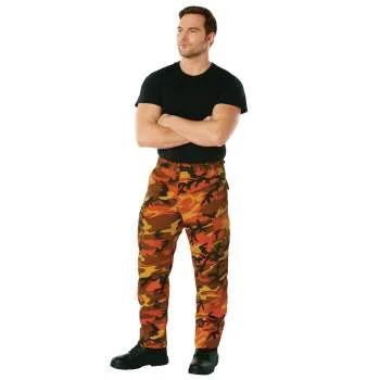 BDU Pants | Tactical Pants For Men | Savage Orange Camouflage