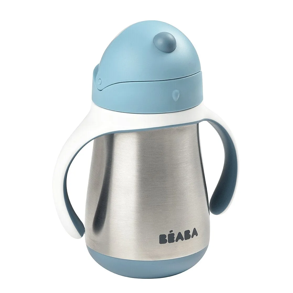 BEABA Stainless Steel Straw Sippy Cup - Rain