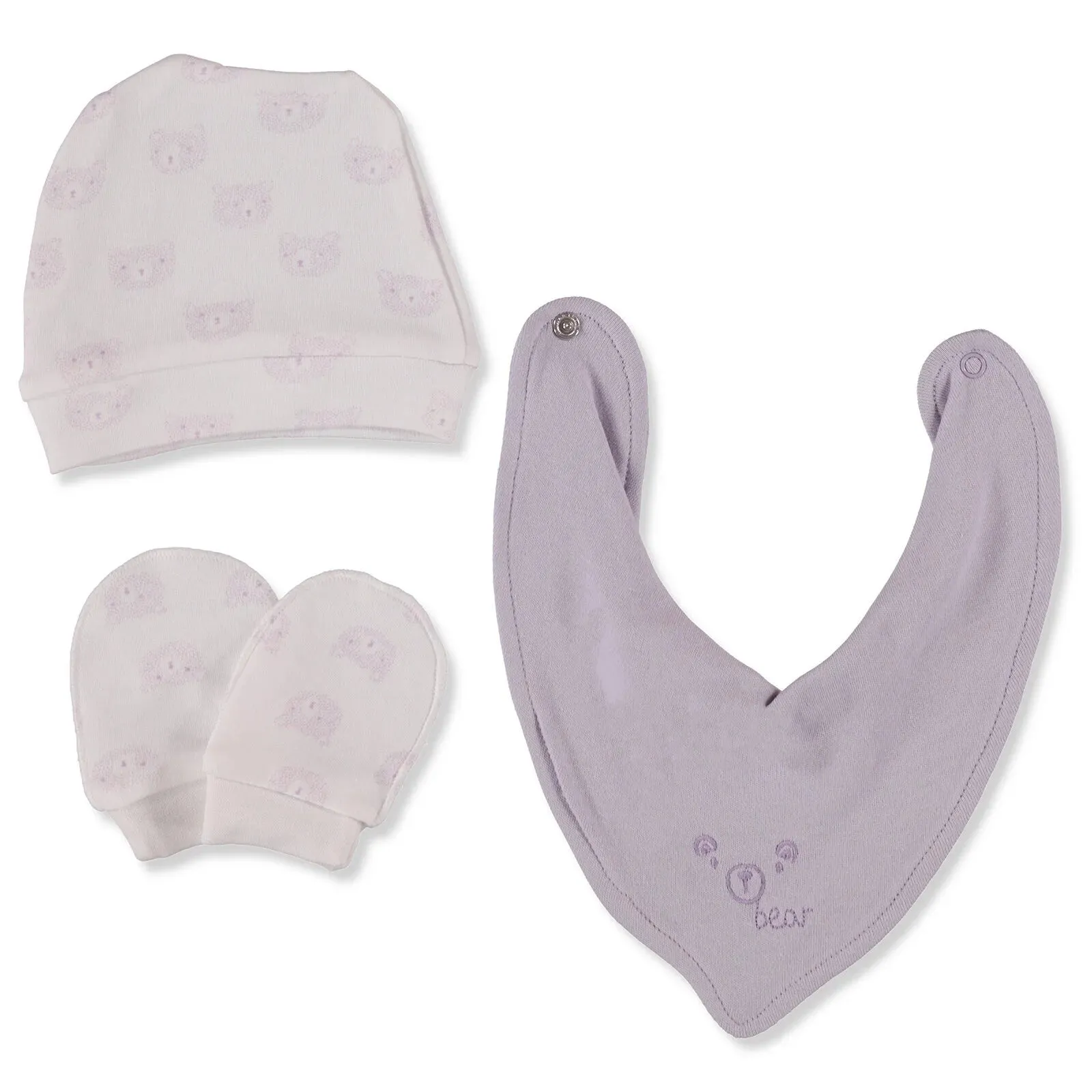 Bebbek Baby Girl 5 Pcs Newborn Starter Set - Lilac