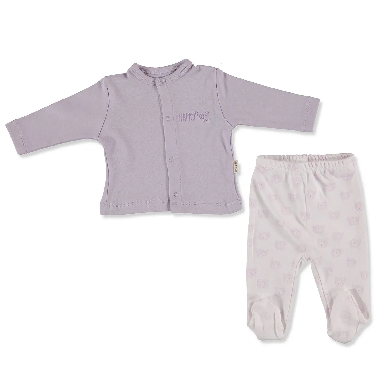 Bebbek Baby Girl 5 Pcs Newborn Starter Set - Lilac