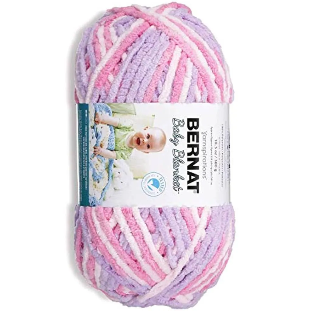 Bernat Baby Blanket Big Ball Yarn Pretty Girl