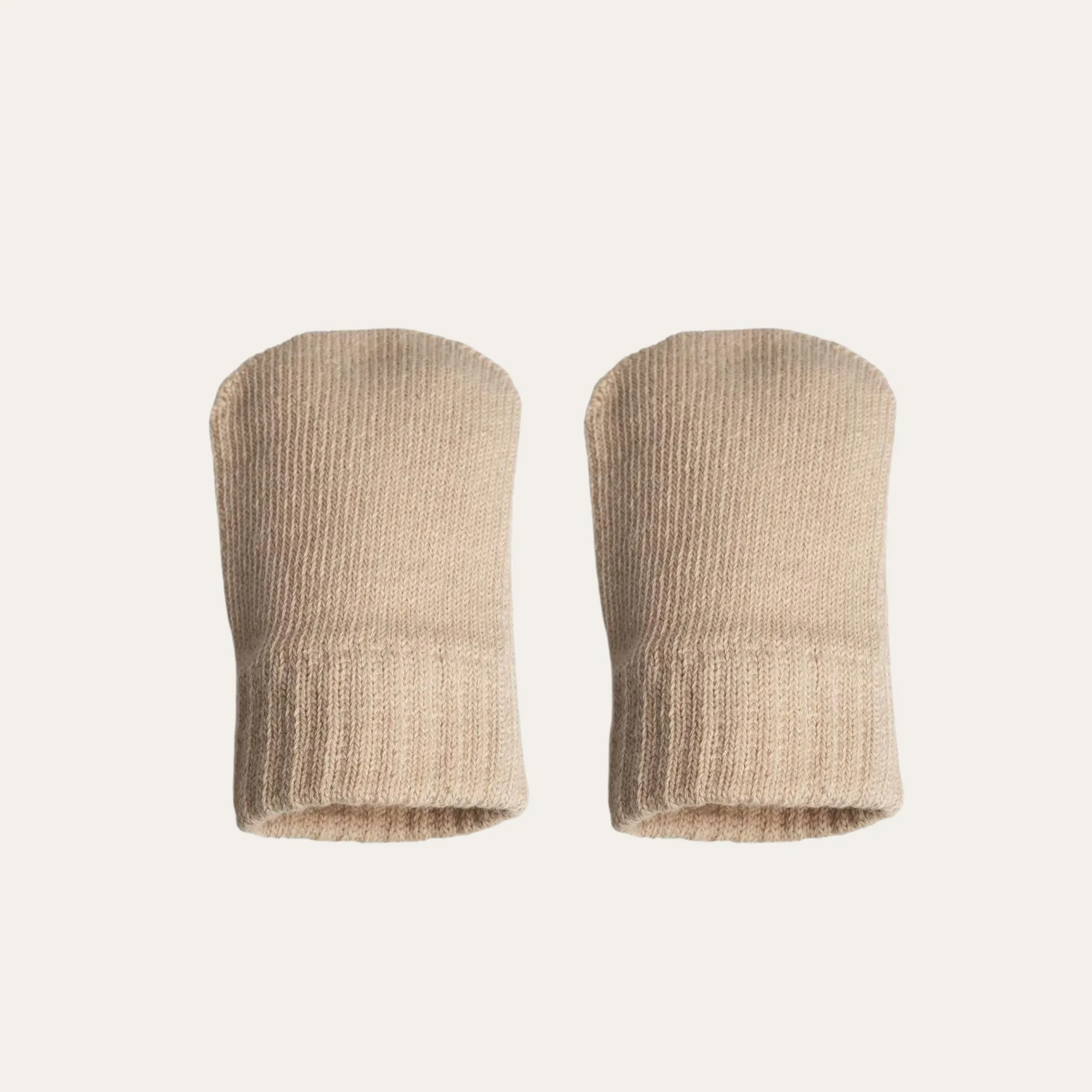 Biscuit Brushed Cotton Mittens