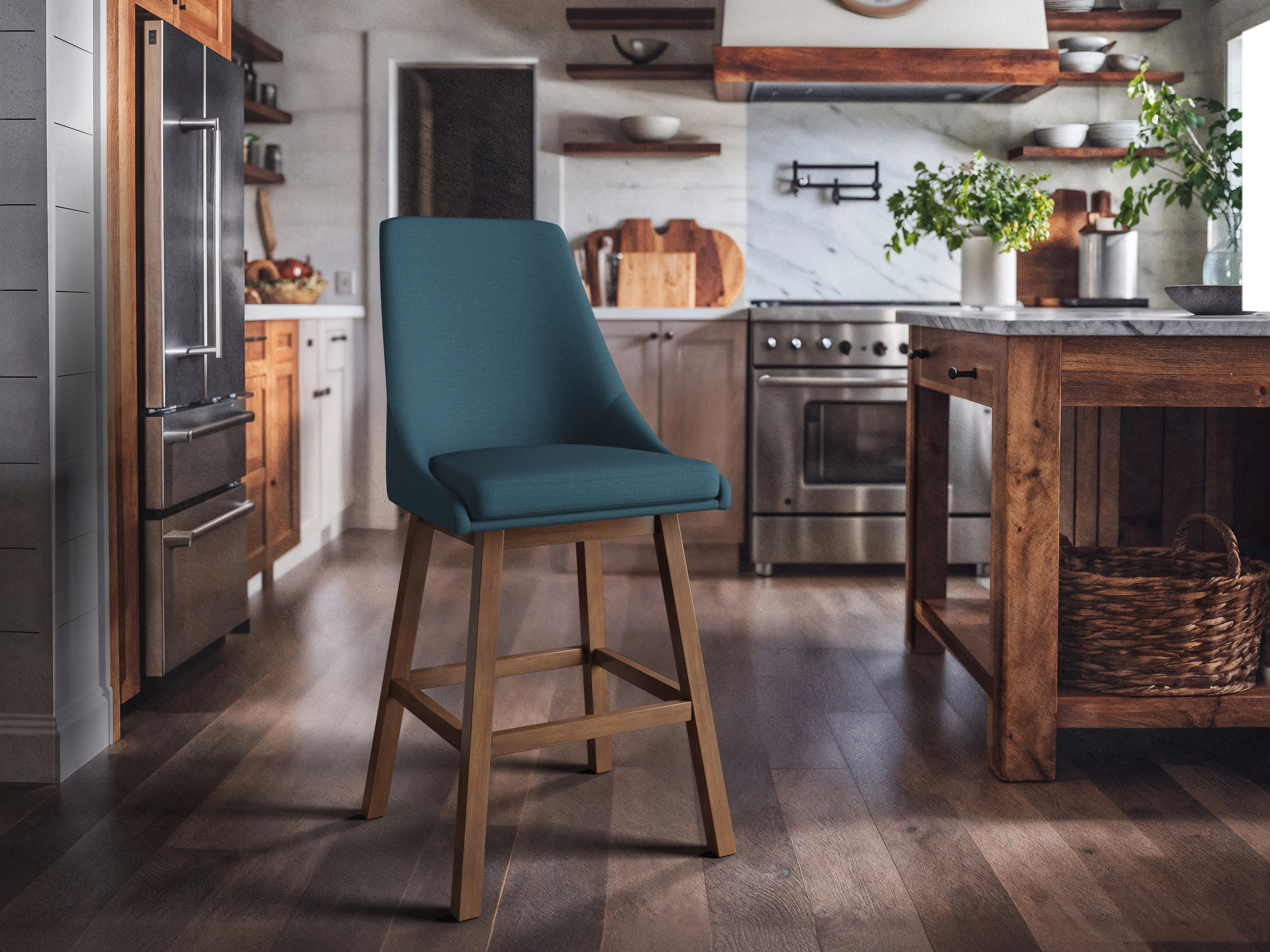 Blue Modern Bar Stools