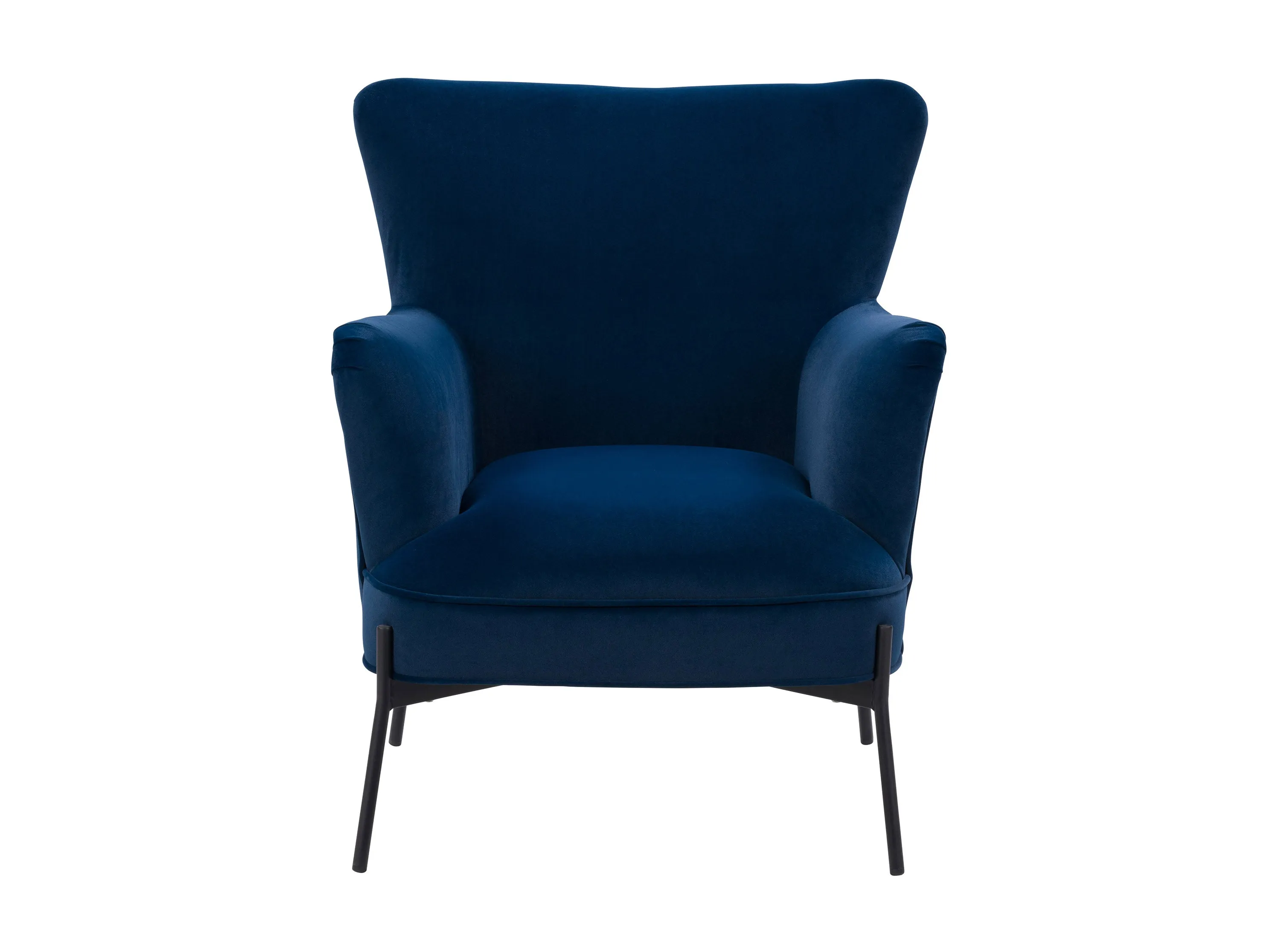 Blue Modern Wingback Chair