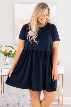 Bold Spirit Dress, Navy